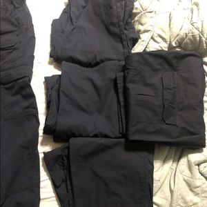 5 pairs of used 5-11 tactical cargo pants